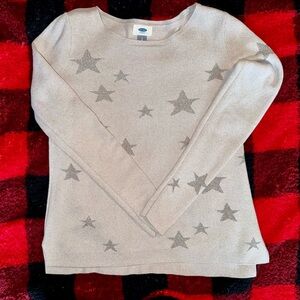 Old Navy Women's Beige Star Sweater
